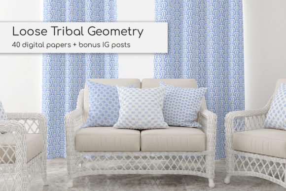 40 Geometric Watercolor Patterns: A Seller's Review