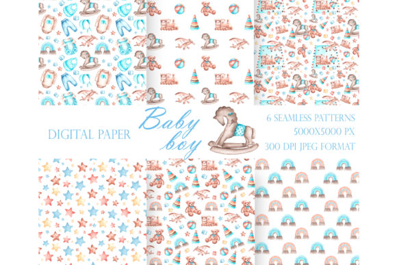 Baby Seamless Pattern: Nursery Patterns for Sellers