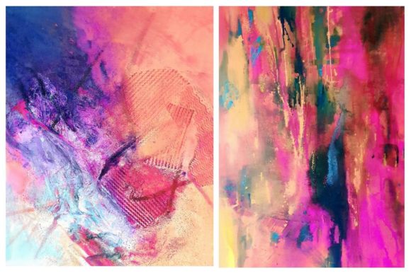 Colourful Fine Art Digital Paper for Bold Backgrounds