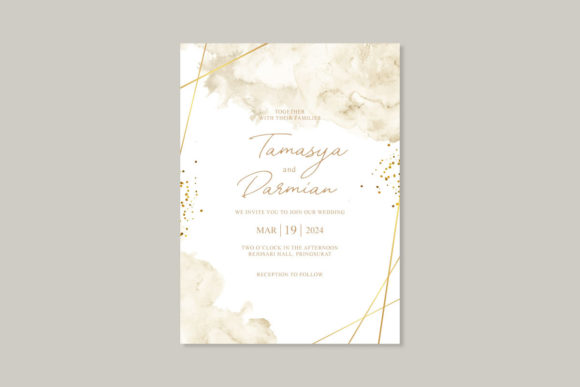Elegant Wedding Card with Watercolor: A Print Templates Review