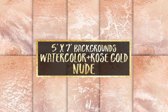 Nude Watercolor and Rose Gold Textures Review