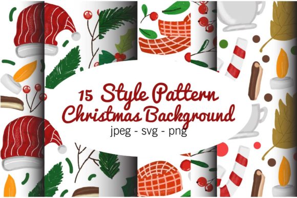 Review: 15 Watercolor Christmas Patterns for Branding