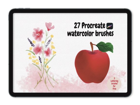 Review: 27 Watercolor for Procreate 5 Lettering