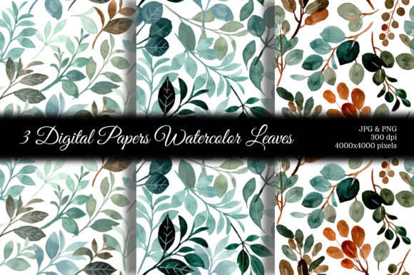 Seamless Pattern Leaves Watercolor 18 Review