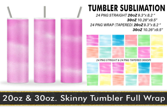 Tumbler Sublimation Watercolor Pastel for Crafts