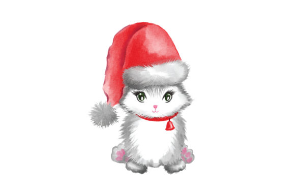 Watercolor Christmas Cat: A Designer's Review for Holiday Projects