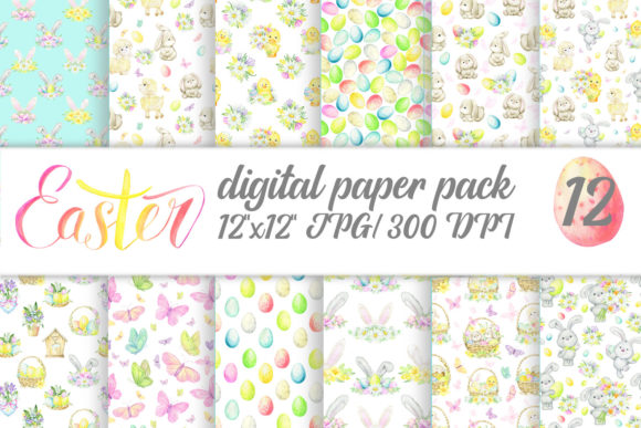 Watercolor Cute Animals Paper: Digital Patterns Review
