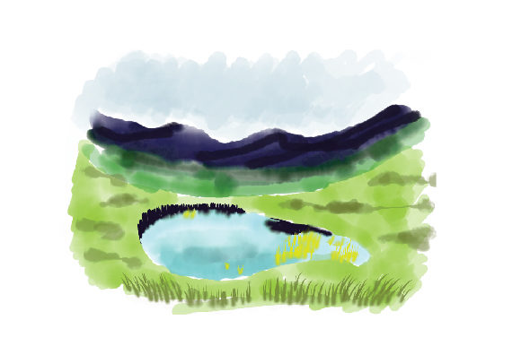 Watercolor Lake Setting by Nature Amp: A Brand Review