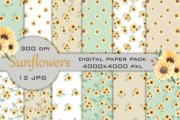 Watercolor Sunflower Patterns: A Designer's Review
