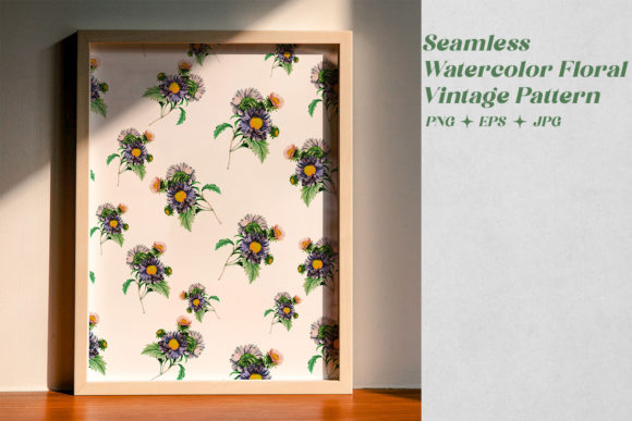 Watercolor Vintage Florals Pattern Review for Sellers