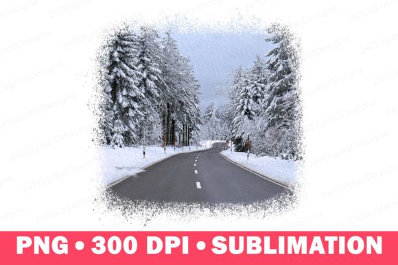 Winter Landscape Snow Background Road Print Templates Review